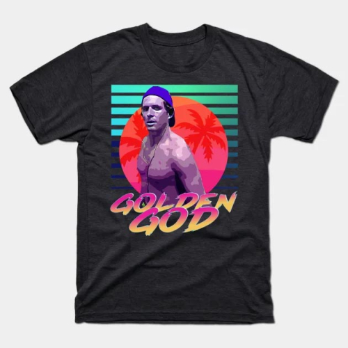 Golden God Neon Retro T-Shirt