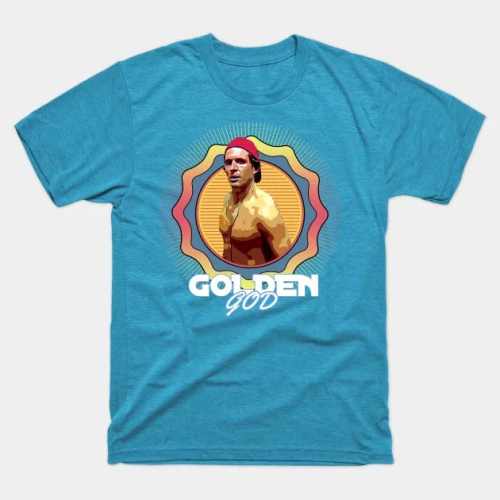 Golden God Retro Aesthetic T-Shirt